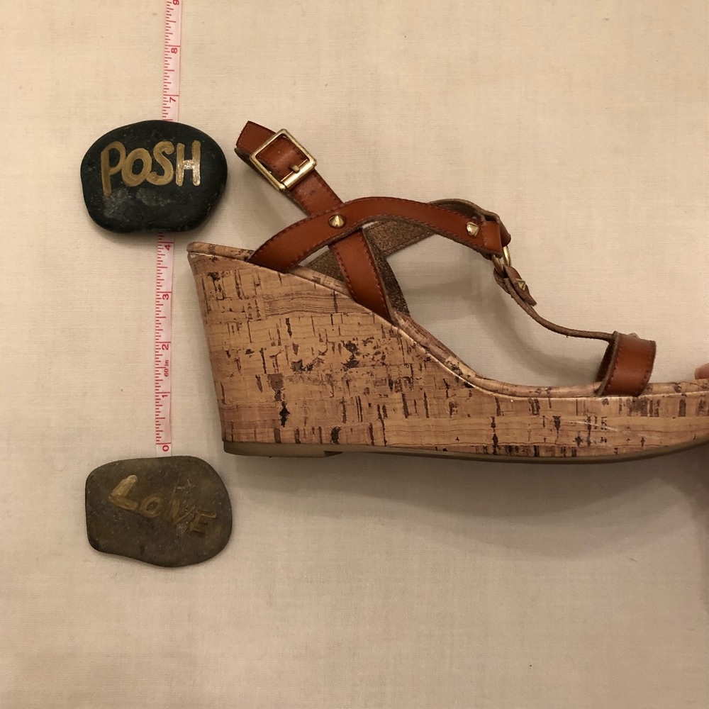 Cute brown sandal wedge - Picture 7 of 8
